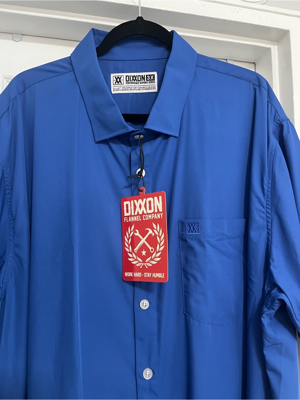 DIXXON Royal Blue Casual Button-Down Shirt